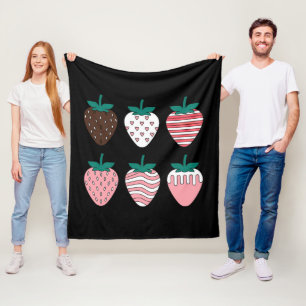 Erdbeere Erdbeeren Obst Lover Bauern Garten Fleecedecke