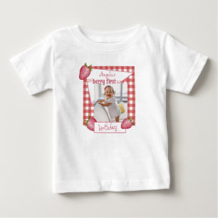Erdbeere Erste Geburtstag Baby T-shirt