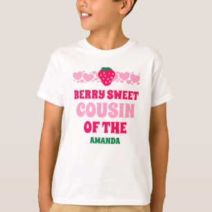 Erdbeere Erster Geburtstag Cousin T-Shirt