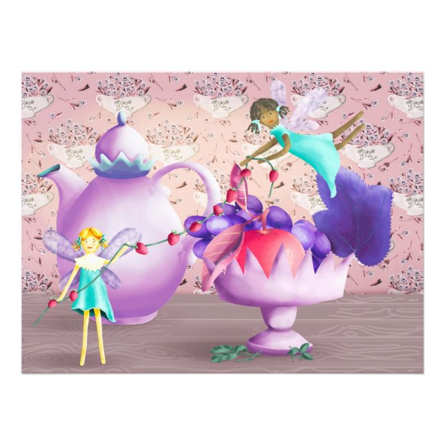 Erdbeere-Feen Fotodruck (Vorne)