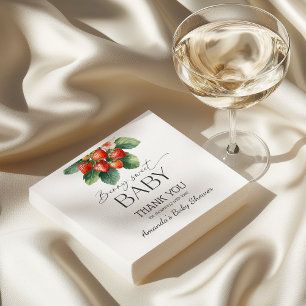 Erdbeere Frischmarkt-Beeren süße Baby-Party Serviette