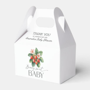 Erdbeere Frischmarkt Berry Sweet Baby Shower Geschenkschachtel