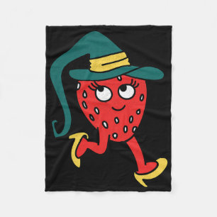 Erdbeere Frucht Faules Halloween-Kostüm Fleecedecke