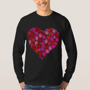 Erdbeere Frucht Rosa Herzform - Valentine T-Shirt