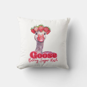 Erdbeere Gänse Sonnengose mit Erdbeeren Kissen