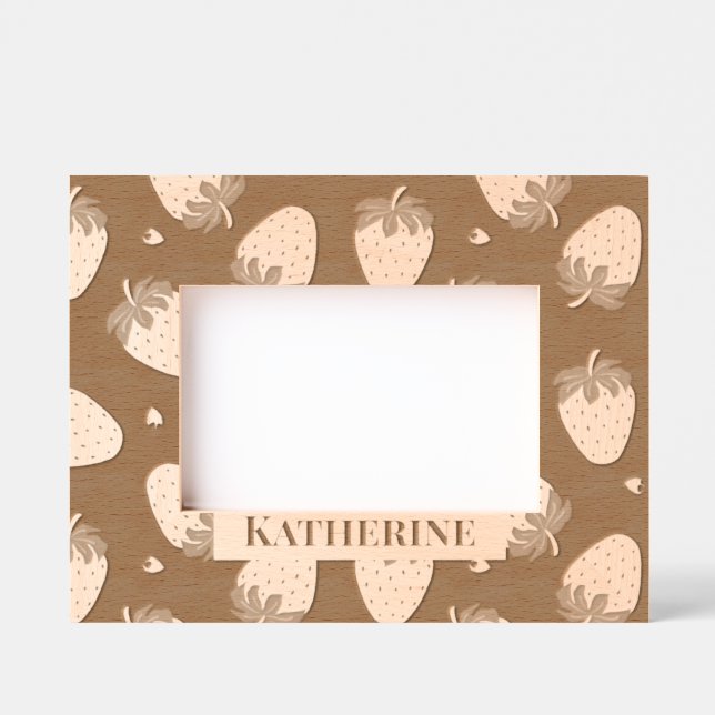 Erdbeere Geätzte Rahmen (Vorderseite)