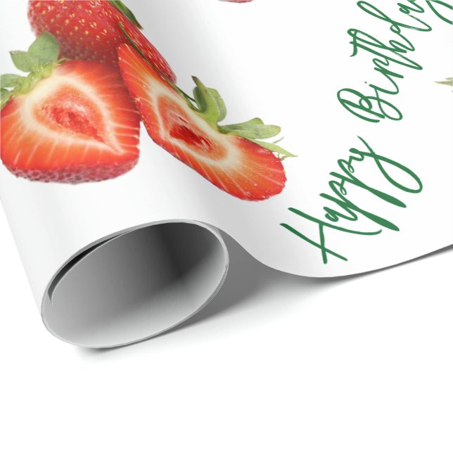 Erdbeere Geschenkpapier (Rolleneckpunkt)