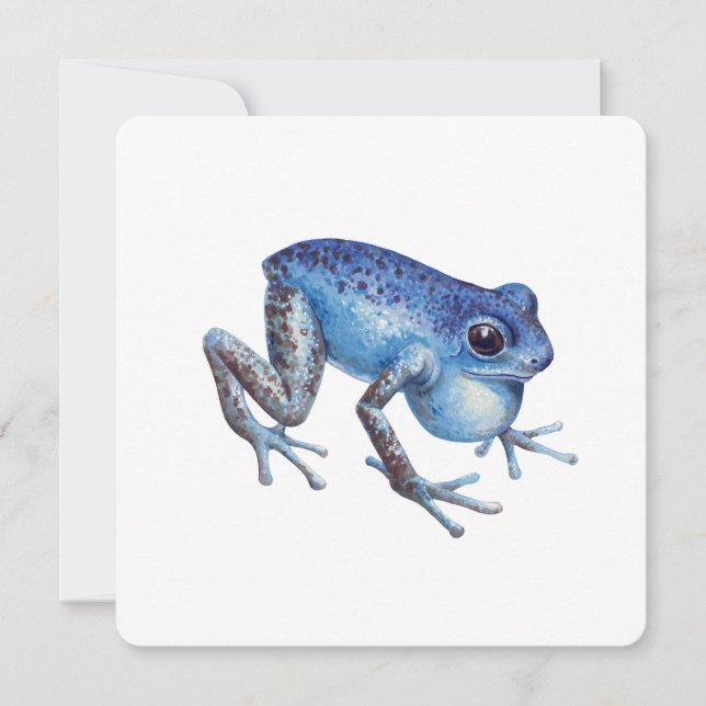 Erdbeere Giftdarmfrosch Feiertagskarte (Vorderseite)