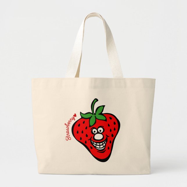 Erdbeere*Jumbo Tasche (Vorne)