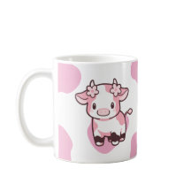 Erdbeere Kuh Niedlich rosa Tasse mit Name