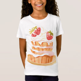Erdbeere, kurzer Kuchen T-Shirt