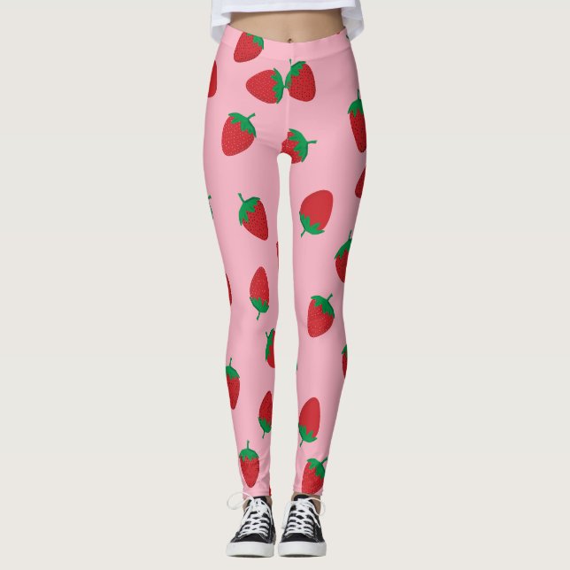 Erdbeere Leggings (Vorderseite)