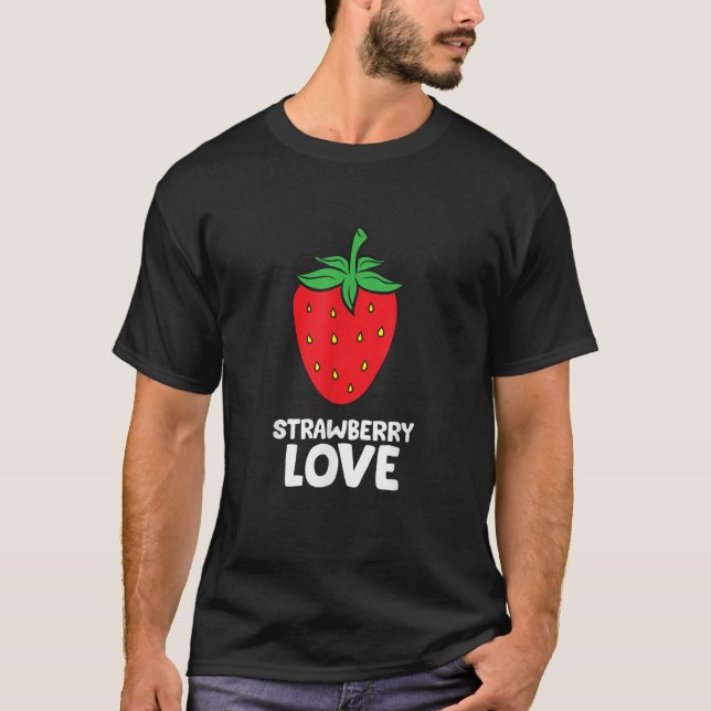Erdbeere Liebe Sommer Früchte Erdbeere T-Shirt (Vorderseite)