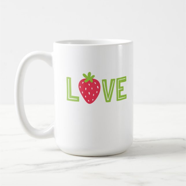 Erdbeere Liebe Tasse (Links)