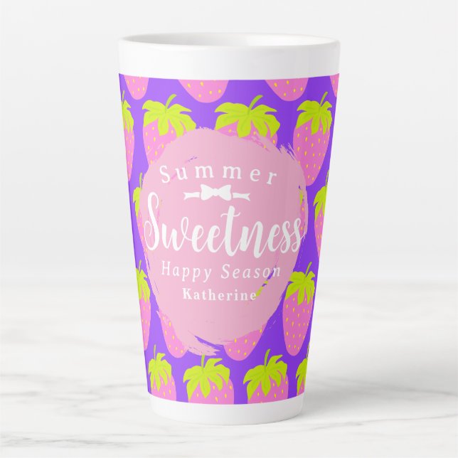 Erdbeere Lila Milchtasse (Vorderseite)