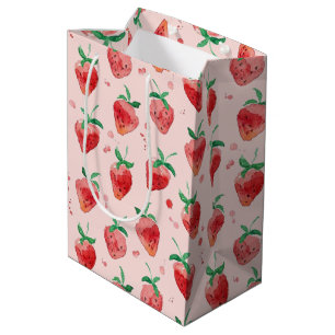 Erdbeere Mittlere Geschenktüte