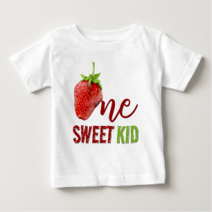 Erdbeere ONE Berry Erster Geburtstag Baby T-shirt