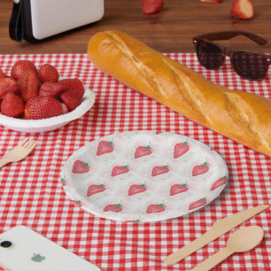 Erdbeere Pappteller