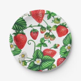Erdbeere Pappteller