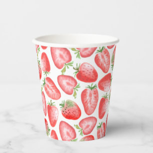 Erdbeere Party Cups Strawberry Birthday Cups Pappbecher