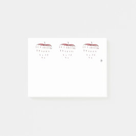 Erdbeere Post-it Klebezettel