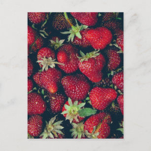 Erdbeere Postkarte