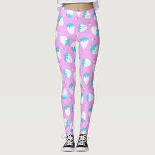 Erdbeere Rosa Blau Leggings