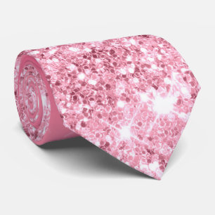 Erdbeere Rosa Glitzer Erfrischung Krawatte