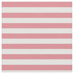 Erdbeere rosa u. Weiß Striped Stoff