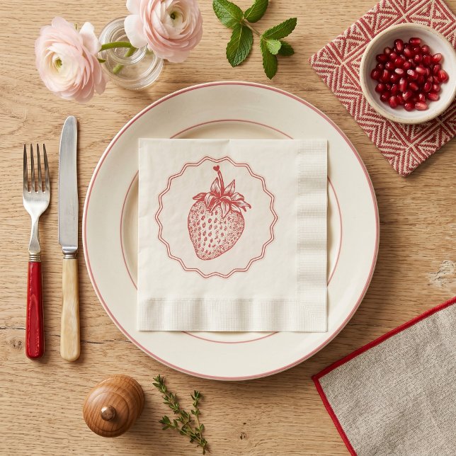 Erdbeere Serviette (Von Creator hochgeladen)