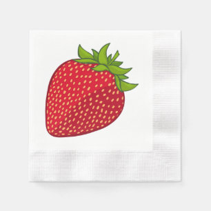 Erdbeere Serviette