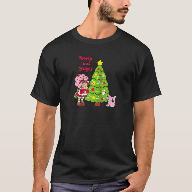 Erdbeere Shortcake Frohe und helle Weihnachten tr T-Shirt (Vorderseite)