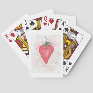 Erdbeere Spielkarten