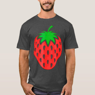 Erdbeere Stickerei    aussehen cool und T-Shirt