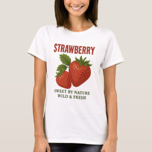 Erdbeere Süß Von Natur Wild Frische Früchte T-Shirt