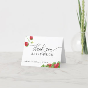 Erdbeere   Süße Beeren  Dankeskarte