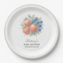 Erdbeere und Blueberry Baby Dusche