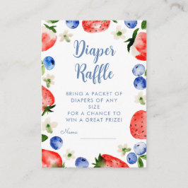 Erdbeere und Blueberry Diaper Begleitkarte