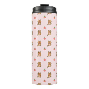 Erdbeere und Chipmunk Thermosbecher