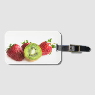 Erdbeere und Kiwi Gepäckanhänger