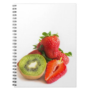 Erdbeere und Kiwi Notizblock