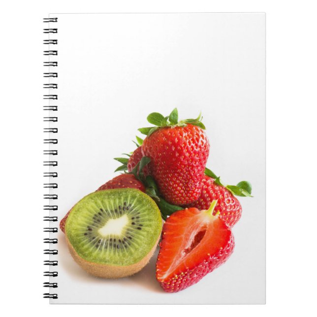 Erdbeere und Kiwi Notizblock (Vorderseite)