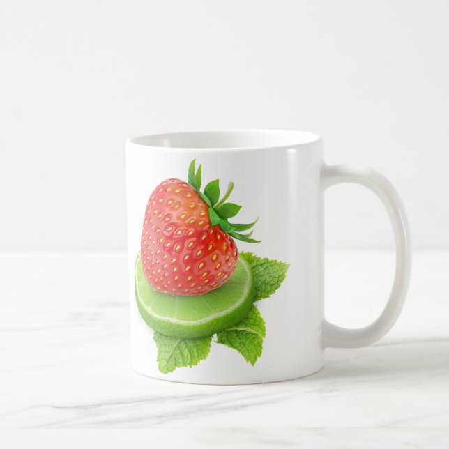 Erdbeere und Limon Kaffeetasse (Rechts)