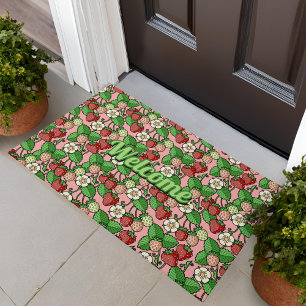 Erdbeere Vine Muster Doormat Fußmatte