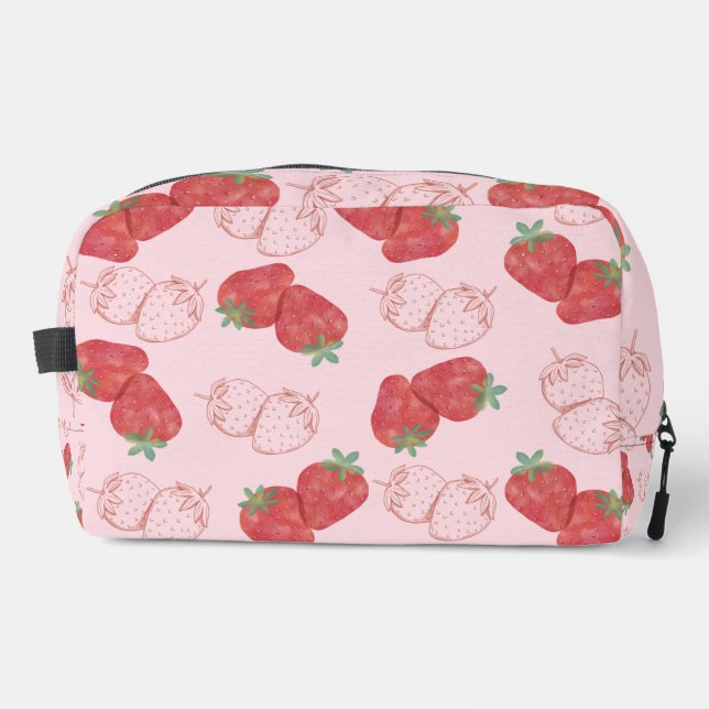 Erdbeere Waschbeutel (Vorderseite)