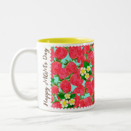 Erdbeere Zwei-Tone-Tasse Zweifarbige Tasse