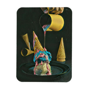Erdbeereis Magnet