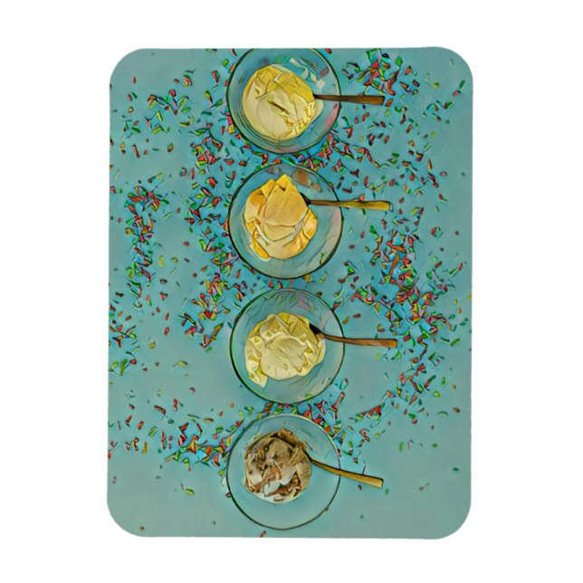 Erdbeereis Magnet (Vertikal)