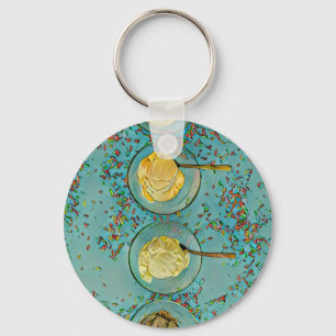 Erdbeereis Schlüsselanhänger