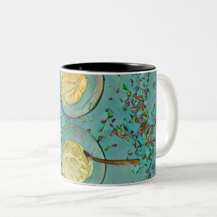 Erdbeereis Zweifarbige Tasse